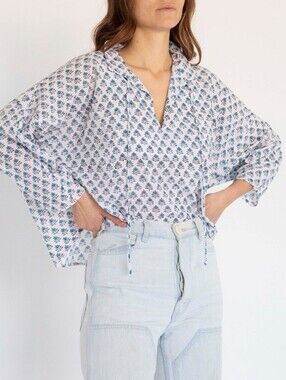 NWOT Hackwith Design House Tie Neck Top